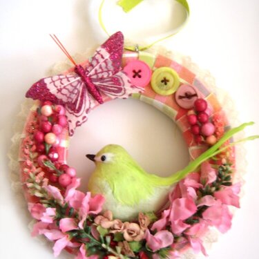 Spring Bird&#039;s Wreath Wall Hanging 2 of 2