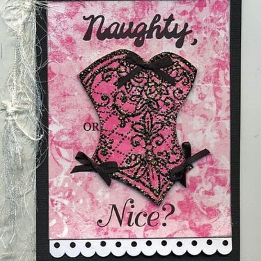 Naughty or Nice Bridal Shower invitation