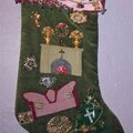 More Jeweled Christmas Stockings made by DH