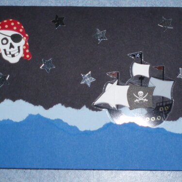 Pirate halloween card