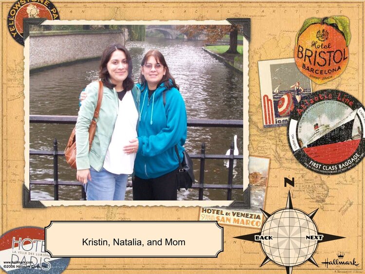 My mother visiting me in Brugge, Belgium in Oct. 07&#039;.