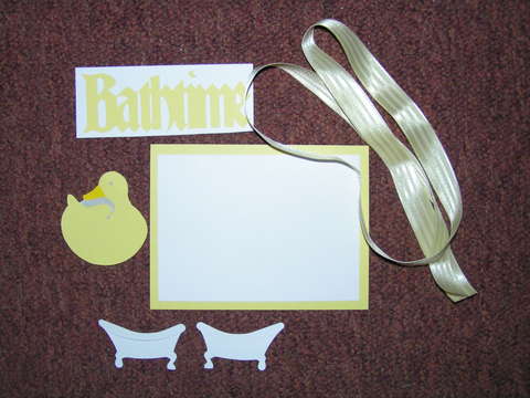 Bathtime Non-Gender Baby PAge Kit