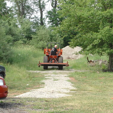 rob ridin the tractor