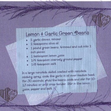 Sarah&#039;s Summer Recipe Swap - Lemon &amp; Garlic Green Beans