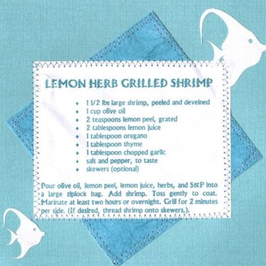 Lemon Herb Grilled Shrimp - App. - Catch of the Day Recipe Swap