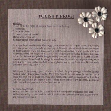front (version 1) of polish pierogis - monthly recipe swap