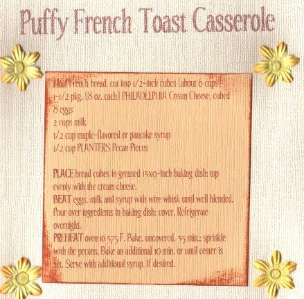 Puffy French Toast Casserole - monthly swap with duckijo &amp; sassy
