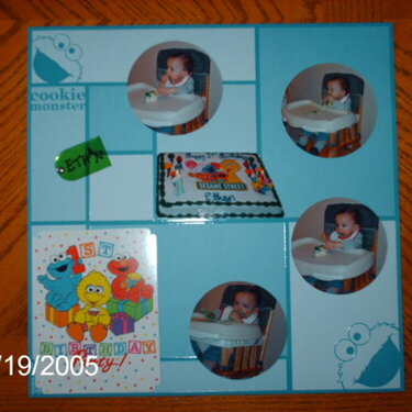 First birthday party (L)