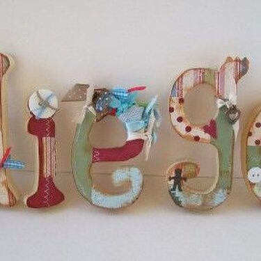 Diego  (altered wooden letters)