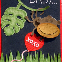 Monkey Valentine's Card - Front