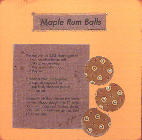 Naughty Recipe Swap: Maple Rum Balls