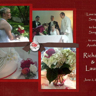 Wedding Layout: Richard &amp; Laura