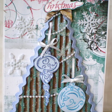 CardBoard Christmas Tree Card