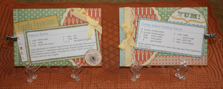 Recipe cards for the mini clip it up