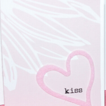 kiss me valentine card