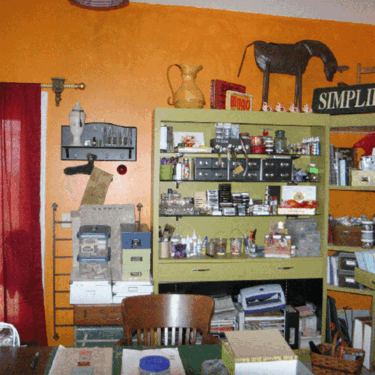 my studio---the back room