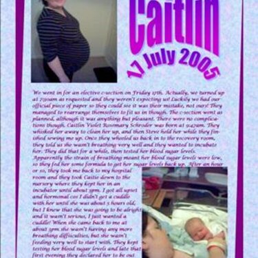 Caitlin - 17th July 2005