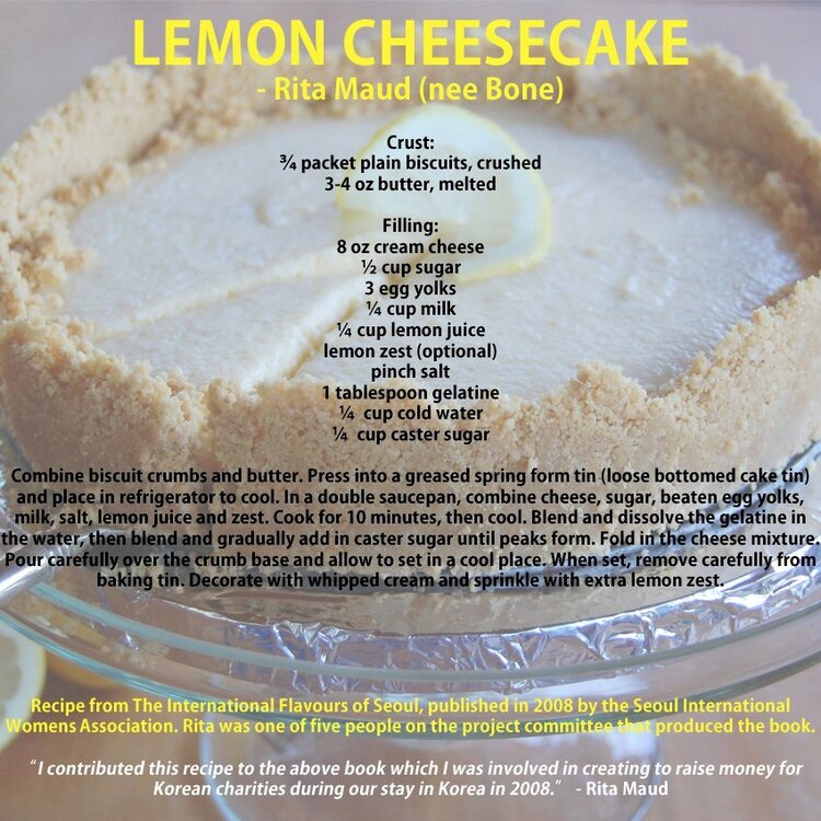 Lemon Cheesecake