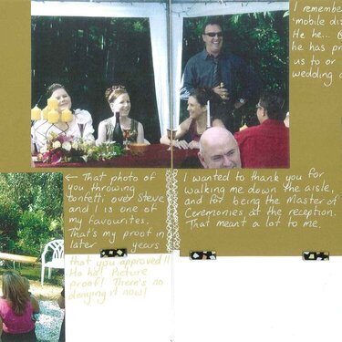 Dad&#039;s Scrapbook - Pages 28 &amp; 29 - Elle&#039;s Wedding