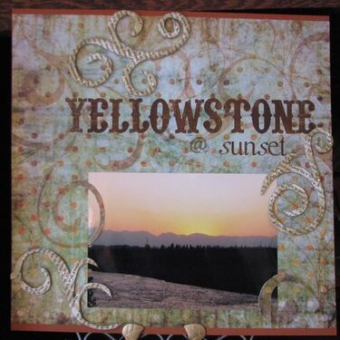 Yellowstone at Sunset