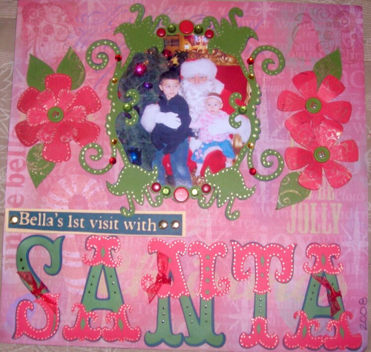 Bella&#039;s 1st visit with Santa