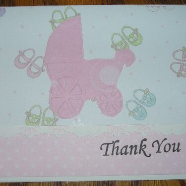 Shower Gift Thank you Card