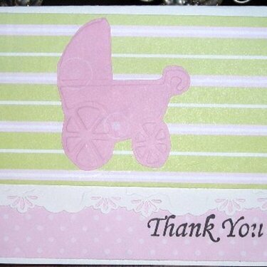 Shower Gift Thank you Card