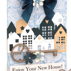 Card for Eileen Hull Designs: Starlit Village & Card Panel Thinlits Die Set