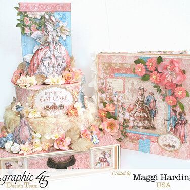 Gilded lily cake and mini**Graphic 45 DT**