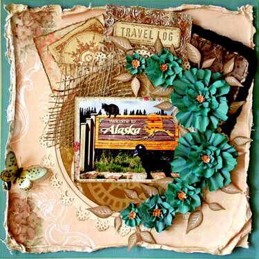 Chena &amp; Escape Kitty-Welcome to Alaska, Swirlydoos odd papers challenge