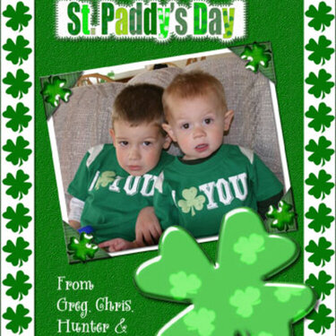 St paddy&#039;s day card