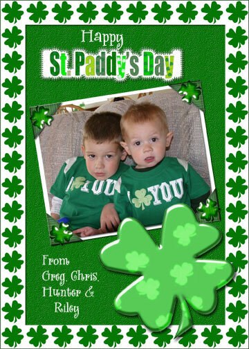 St paddy&#039;s day card