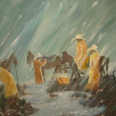Cowboys in the Rain
