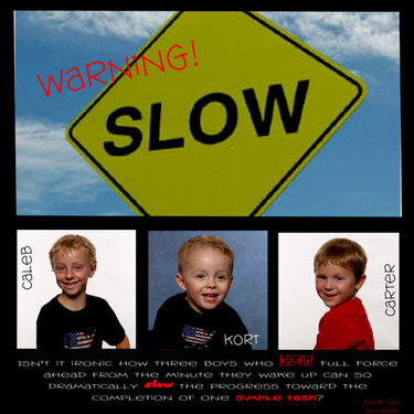 Warning! Slow