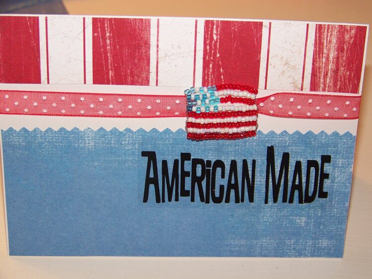 American Made Card from Sketch Challenge