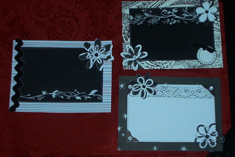Photo mats for black &amp; white swap