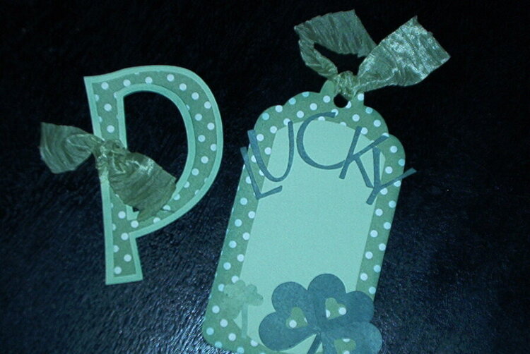 &quot;P&quot; St. Paddy&#039;s Day and matching tag