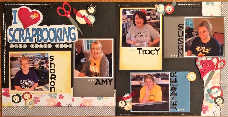 I Love Scrapbooking With These Gals