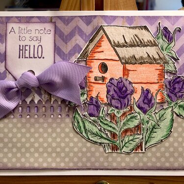 A Note to Say Hello (May Inspirational Card Challenge: Theme)
