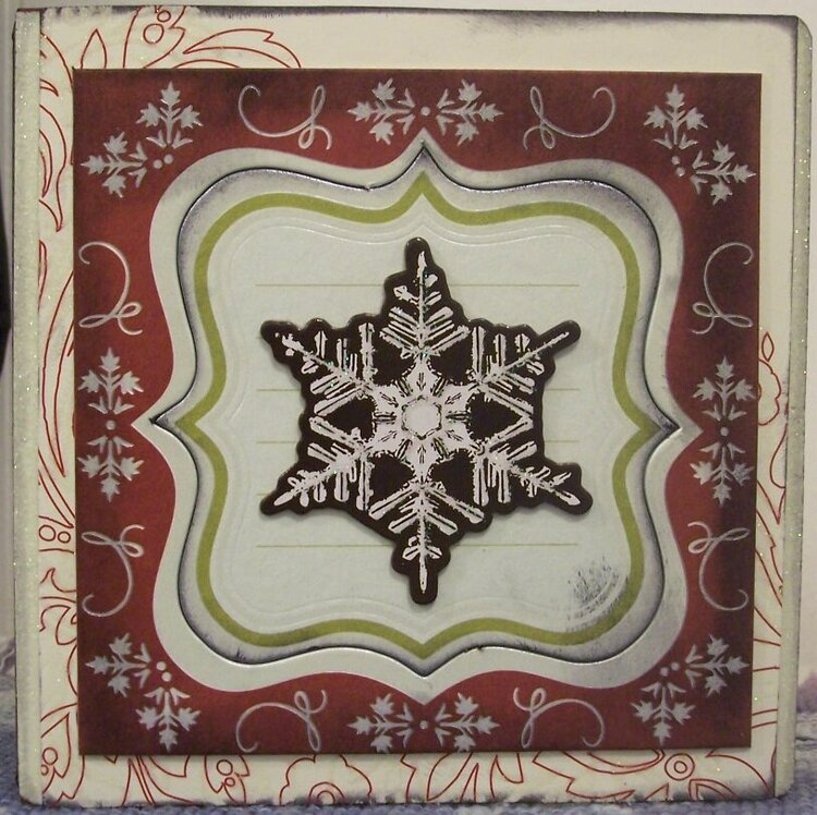 Snowflake Christmas card (day 20)
