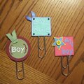 Altered Jumbo Paperclips (scrappychicdesigns swap)