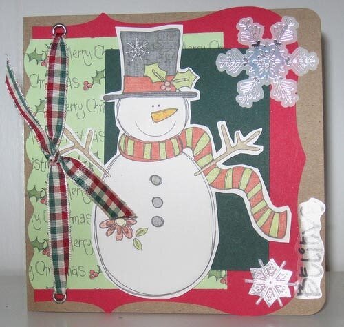Snowman Believe Christmas Card
