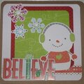 Believe Christmas Card 