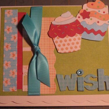 Birthday Card With Cupcakes