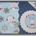 Snowman Peace Christmas Card