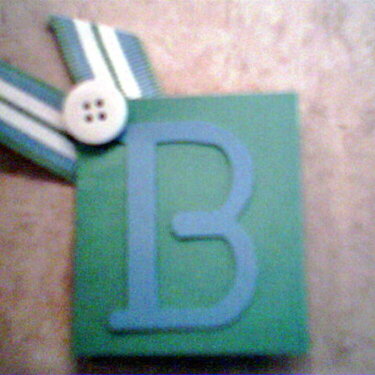 B monogram for JayandXansMom