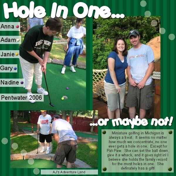 Hole In One...or maybe not!