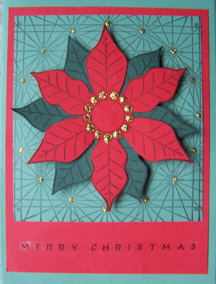 Poinsettia Christmas Card