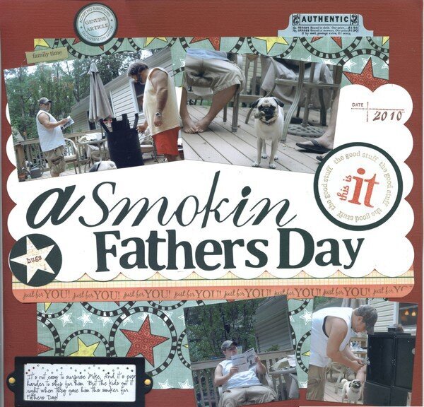 Stamping Class Layout: Fathers Day