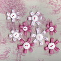 "First Birthday Gift" Ribbon Flowers